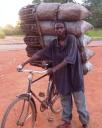 Charcoal cyclist